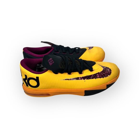 NIKE KD Peanut Butter and Jelly Kids Size 4Y Purple Yellow Orange 599477-801 - Picture 1 of 8
